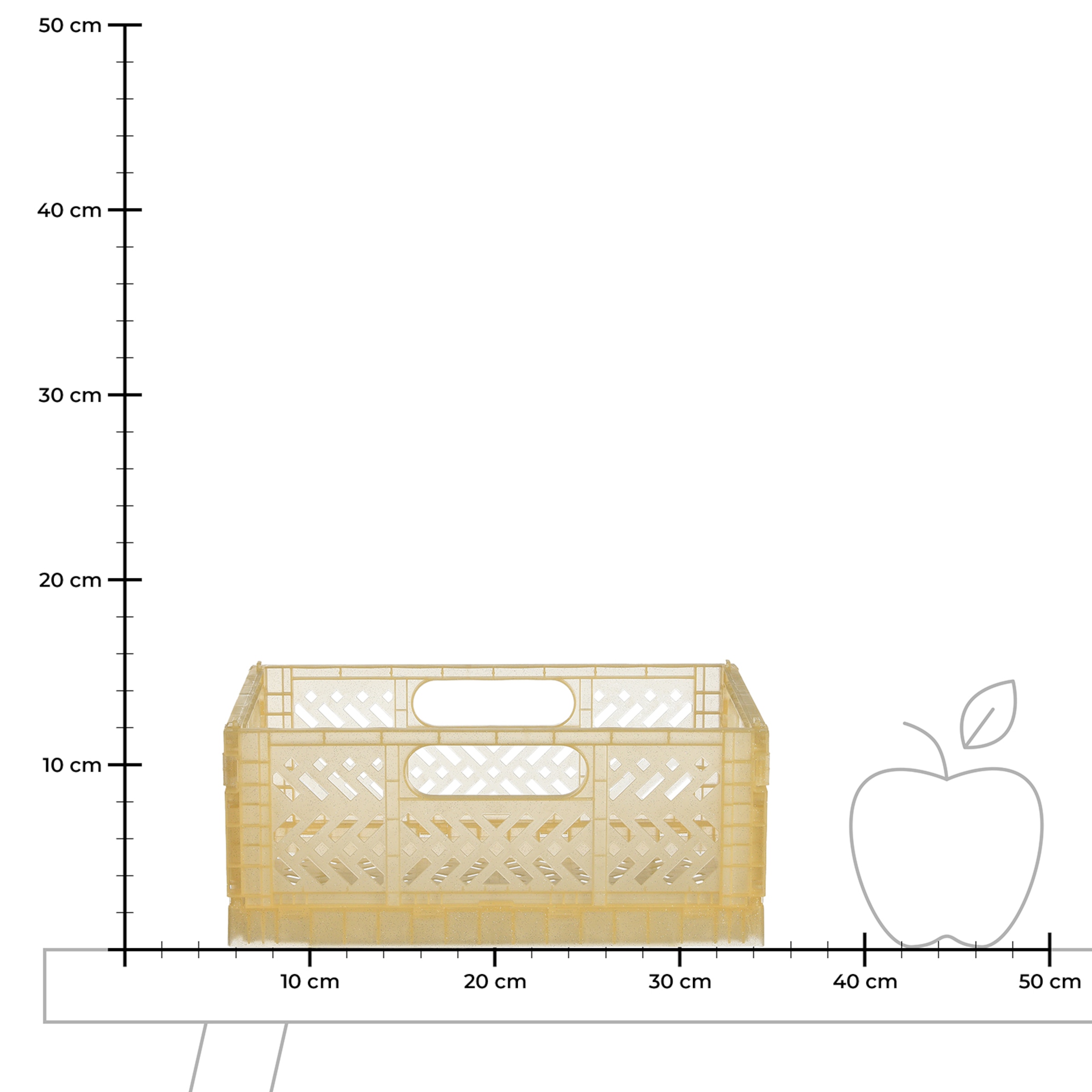 creme, B 29 x H 12,5 x T 21,5 cm