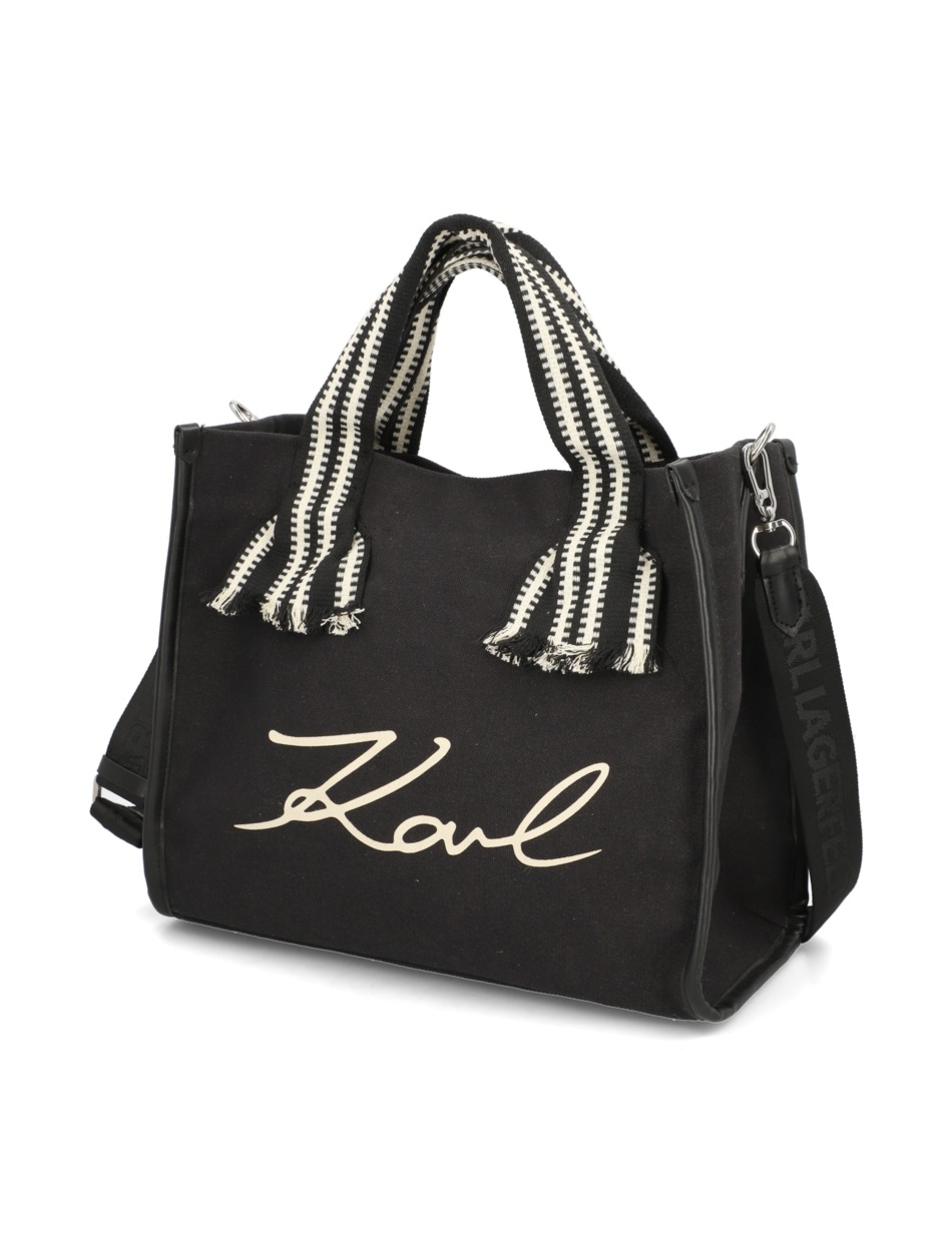 k/signature webbing shopper