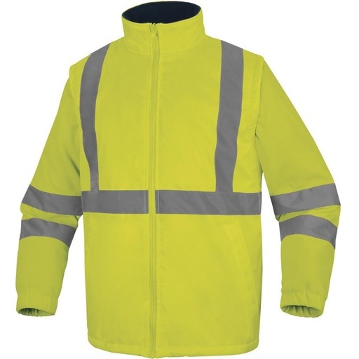 Parka - Sécurité haute visibilité jaune 5 en 1 - Polyester