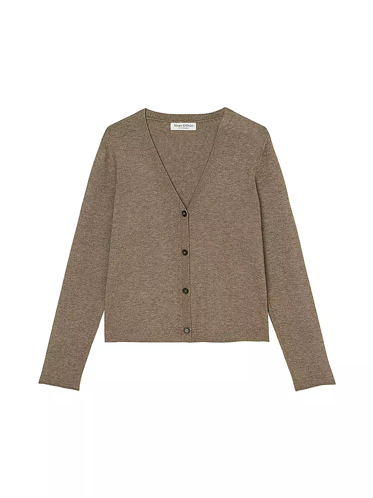 MARC O'POLO Strickjacke braun
