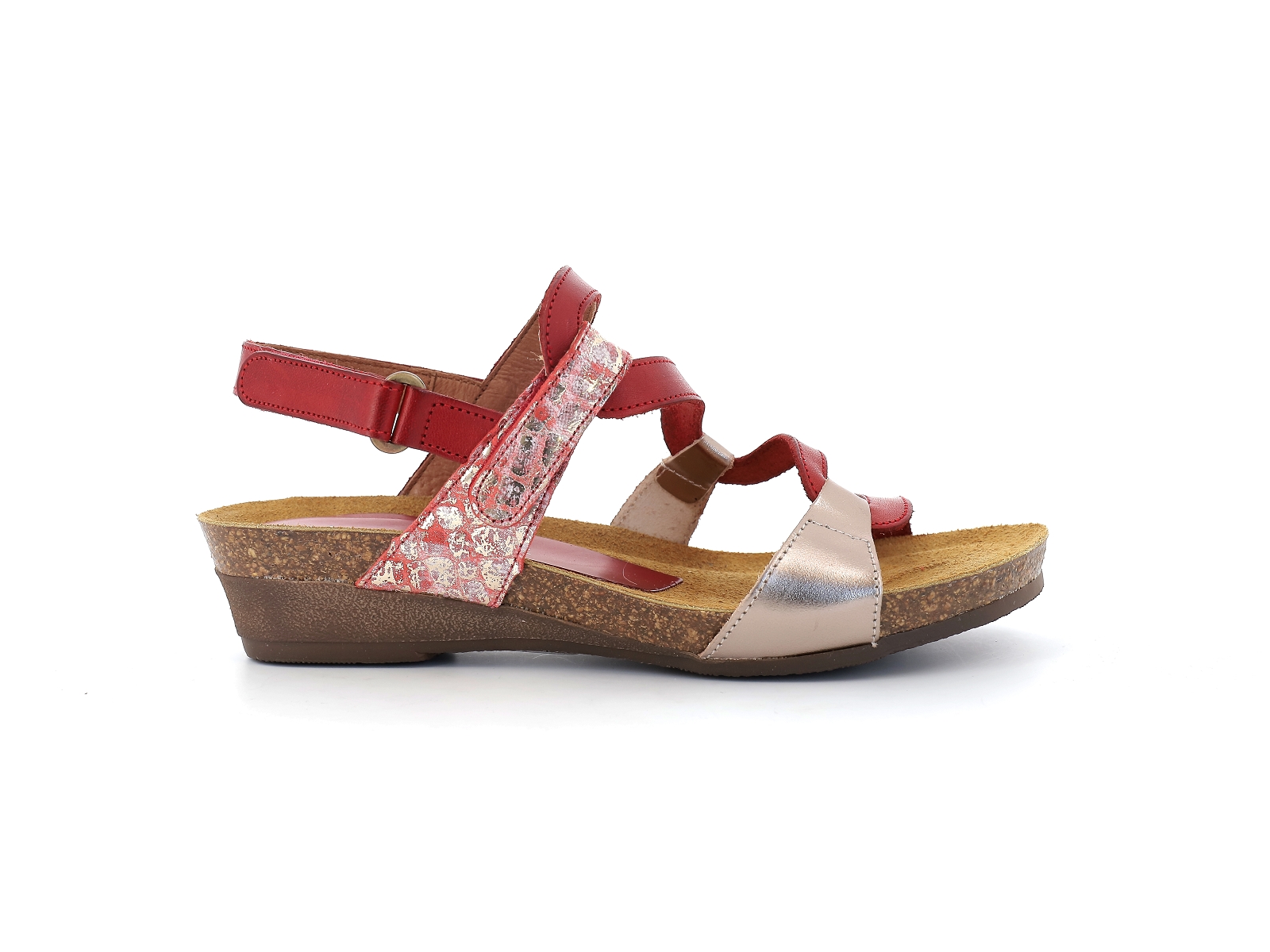 Xapatan-BUVITRO - 2164 Cuir Multi Rouge