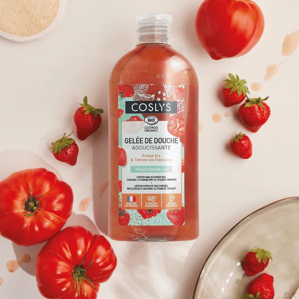 Coslys Gelée de Douche Apaisante Fraise-Tomate 250 ML
