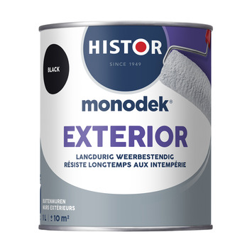 Histor Monodek Exterior muurverf zwart 1 liter