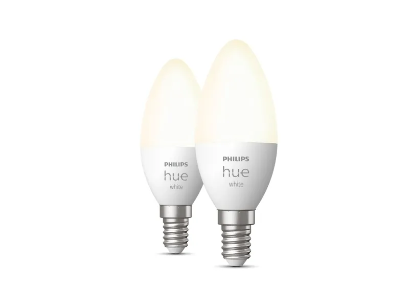 Philips Hue White Kerte - E14 pærer - 2-pak
