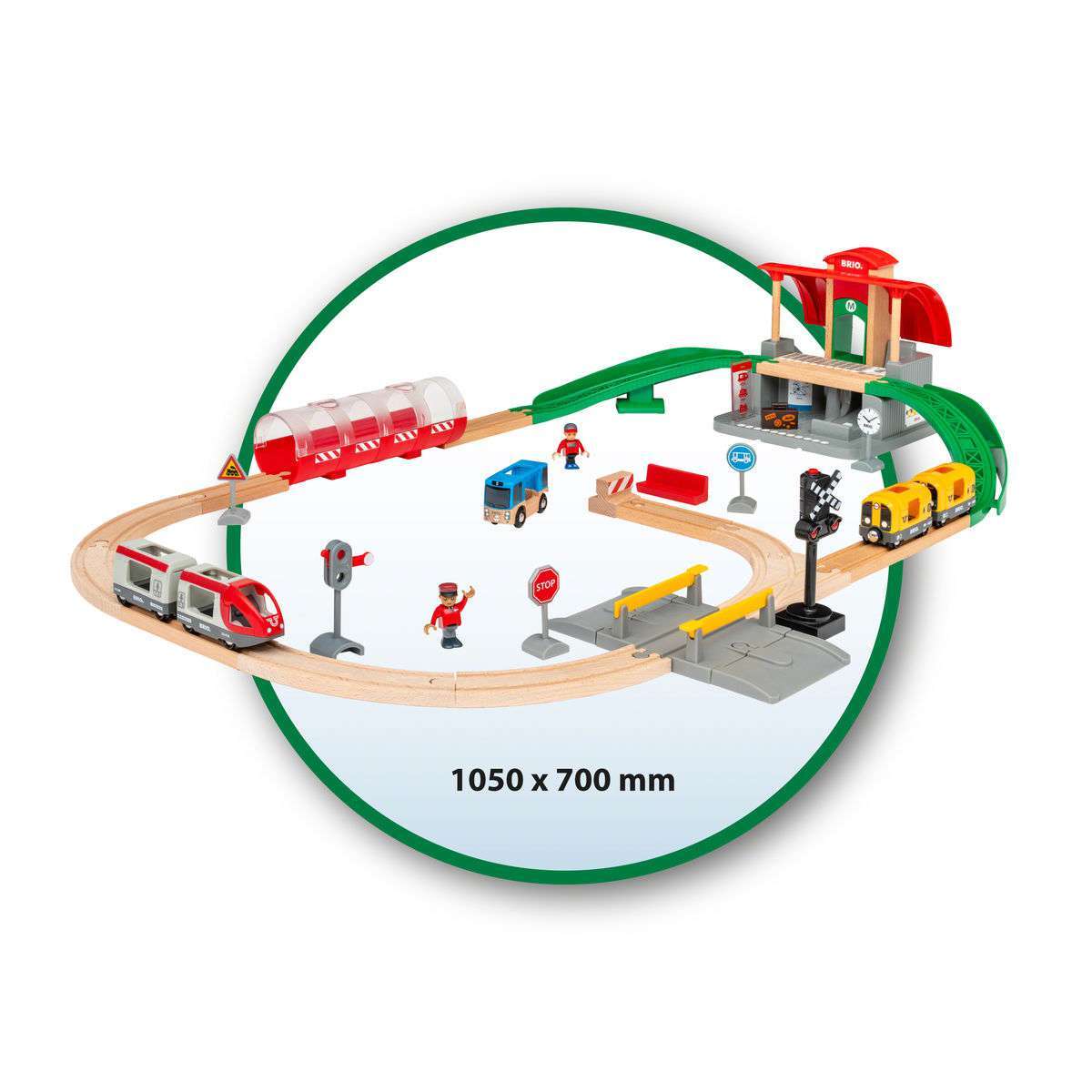 BRIO Spiel Großes City Bahnhof Set