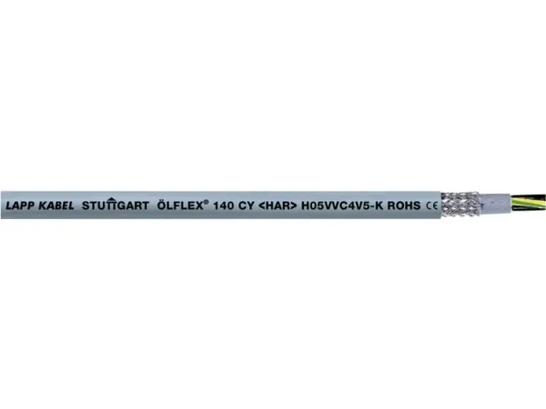 LAPP H05VVC4V5-K (NYSLYCYÖ-JZ) Styreledning 7 G 0.75 mm² Grå 35713/50 50 m