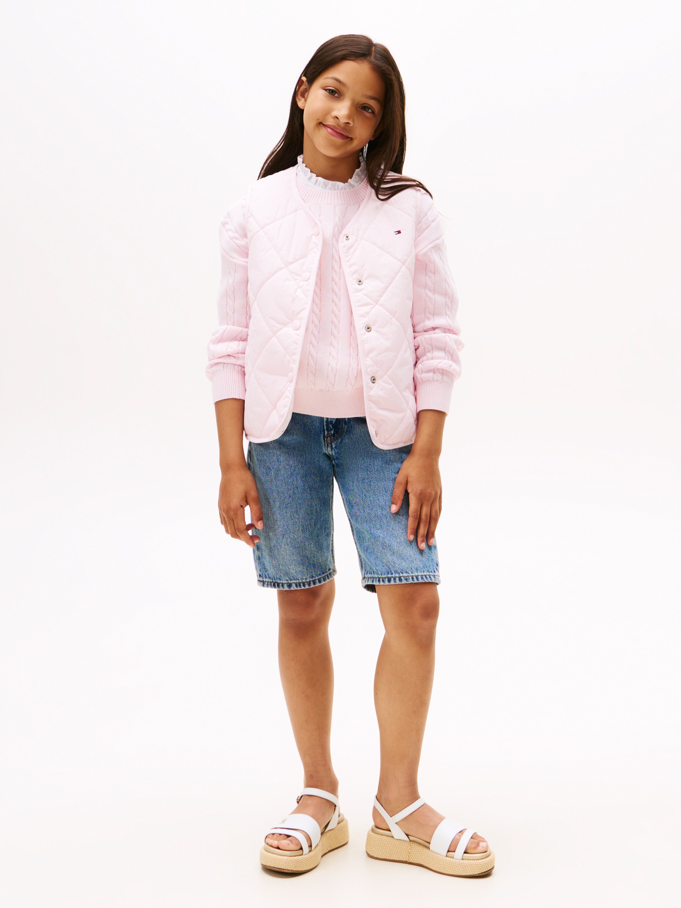 Tommy Hilfiger Wendeweste »REVERSIBLE QUILTED VEST« für Kinder bis 16 Jahre, mit grossen Druckknöpfen