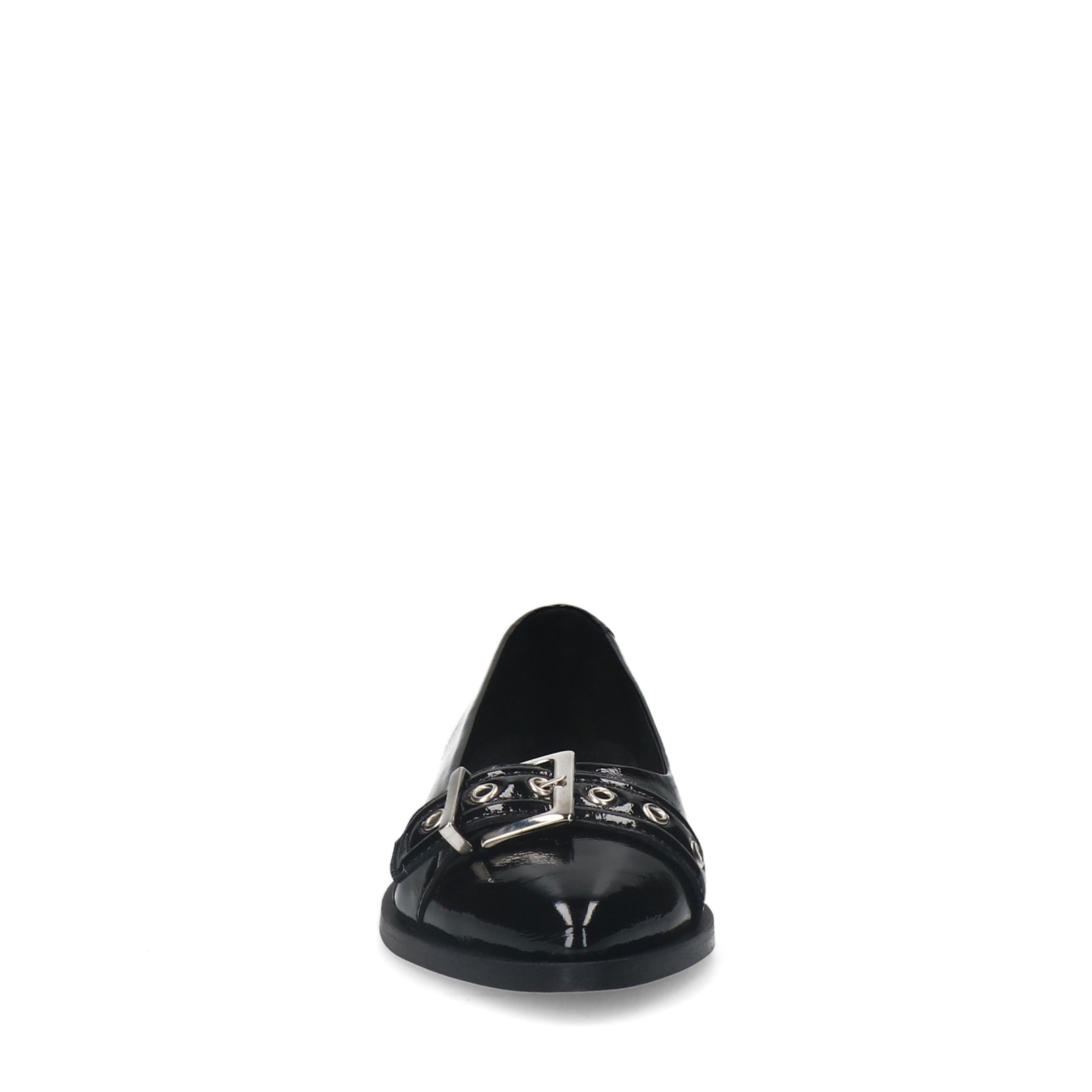 Zwarte lakleren loafers