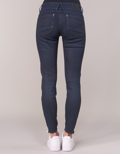G-Star Raw - LYNN ZIP MID SKINNY ANKLE - Bleu Dark Aged Cobler