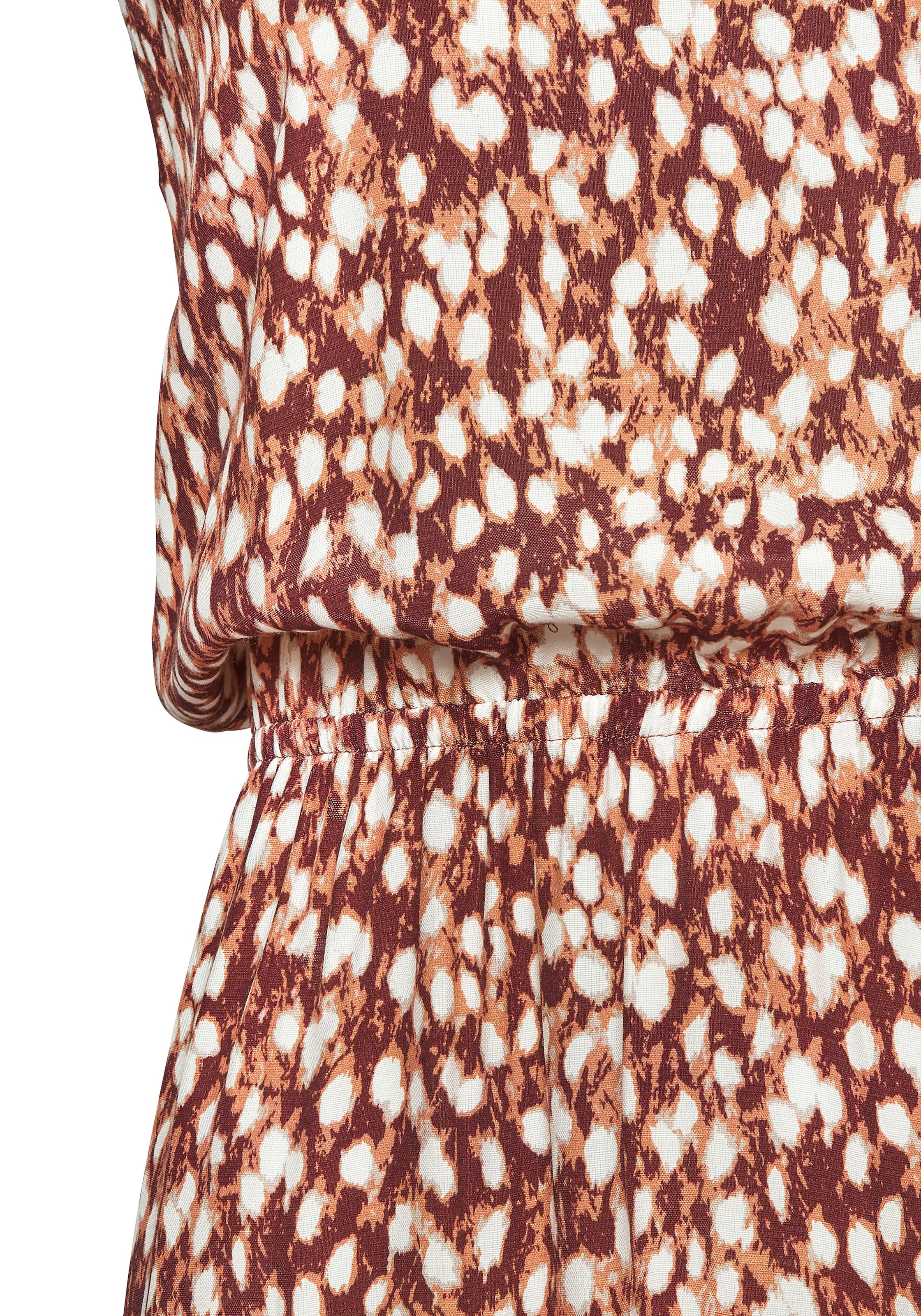 Vivance Maxikleid mit tiefem Rückenausschnitt, Druckkleid, Damen Kleid lang