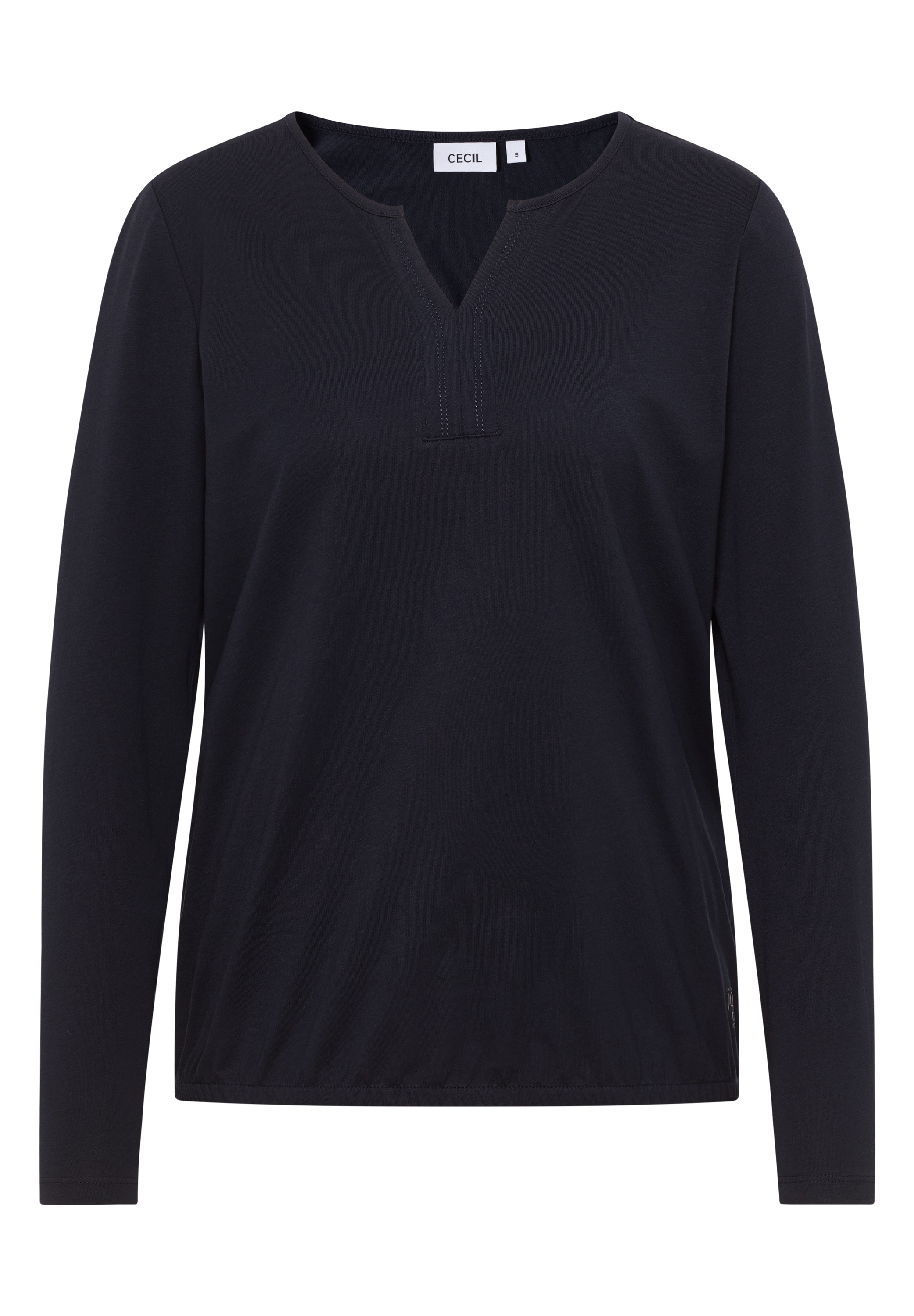 Cecil Tunikashirt , Split Neck, unifarben