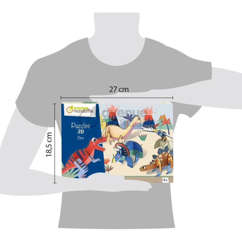 Puzzles 3D, Dino - Multicolore