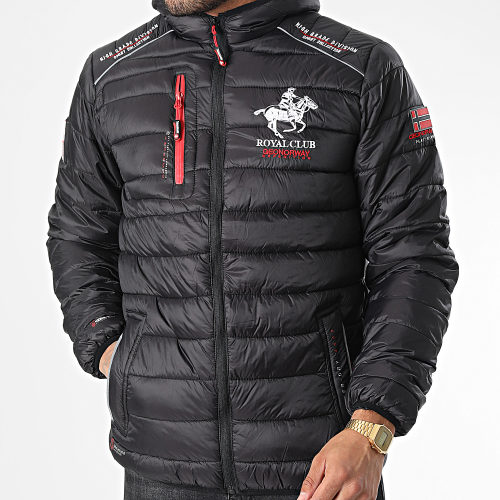 Doudoune Capuche Brick Noir