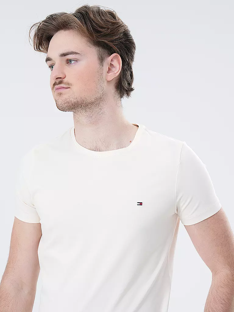 TOMMY HILFIGER T-Shirt Slim Fit beige