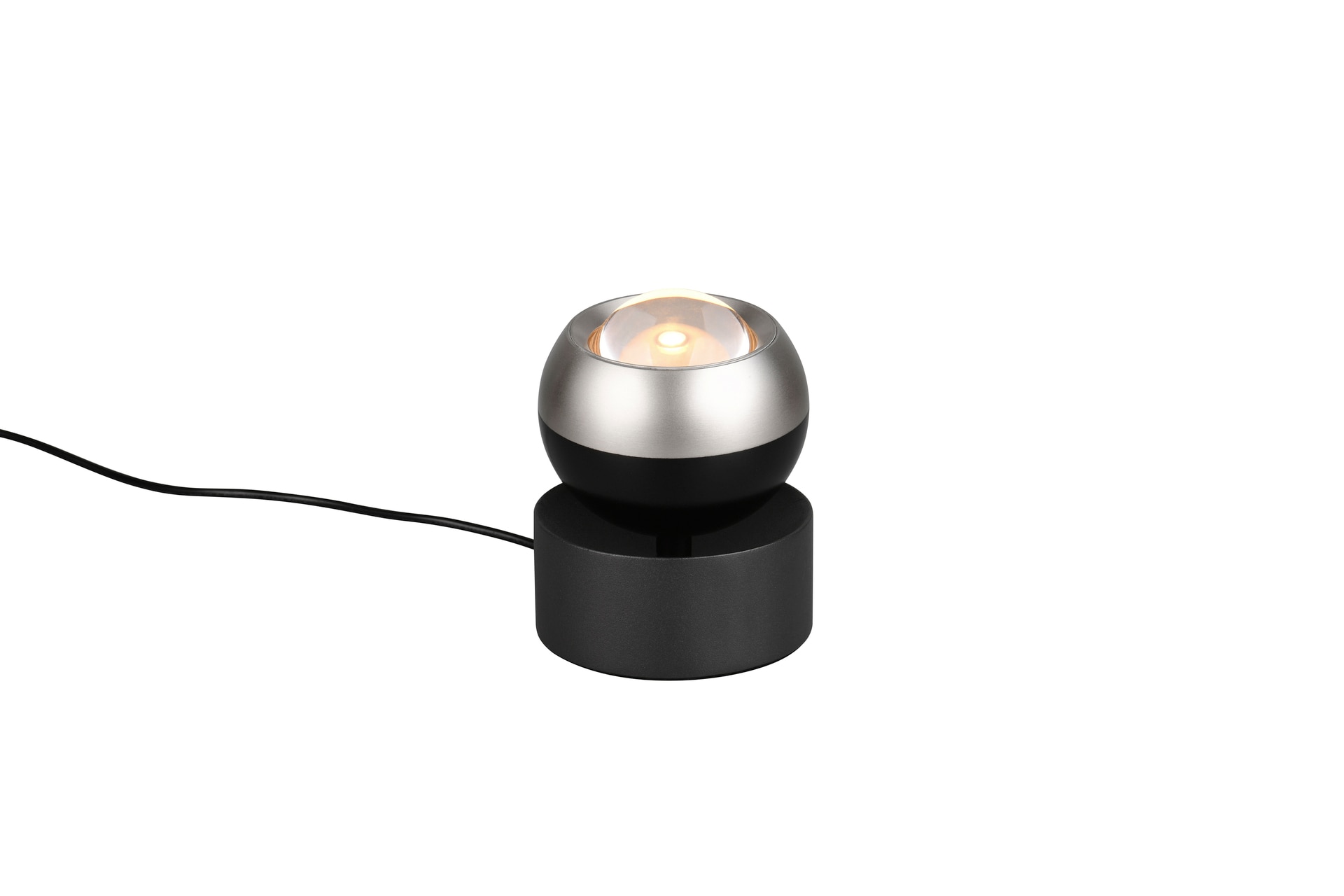 TRIO LED Tischlampe TRS ORBIT nickelfarbig