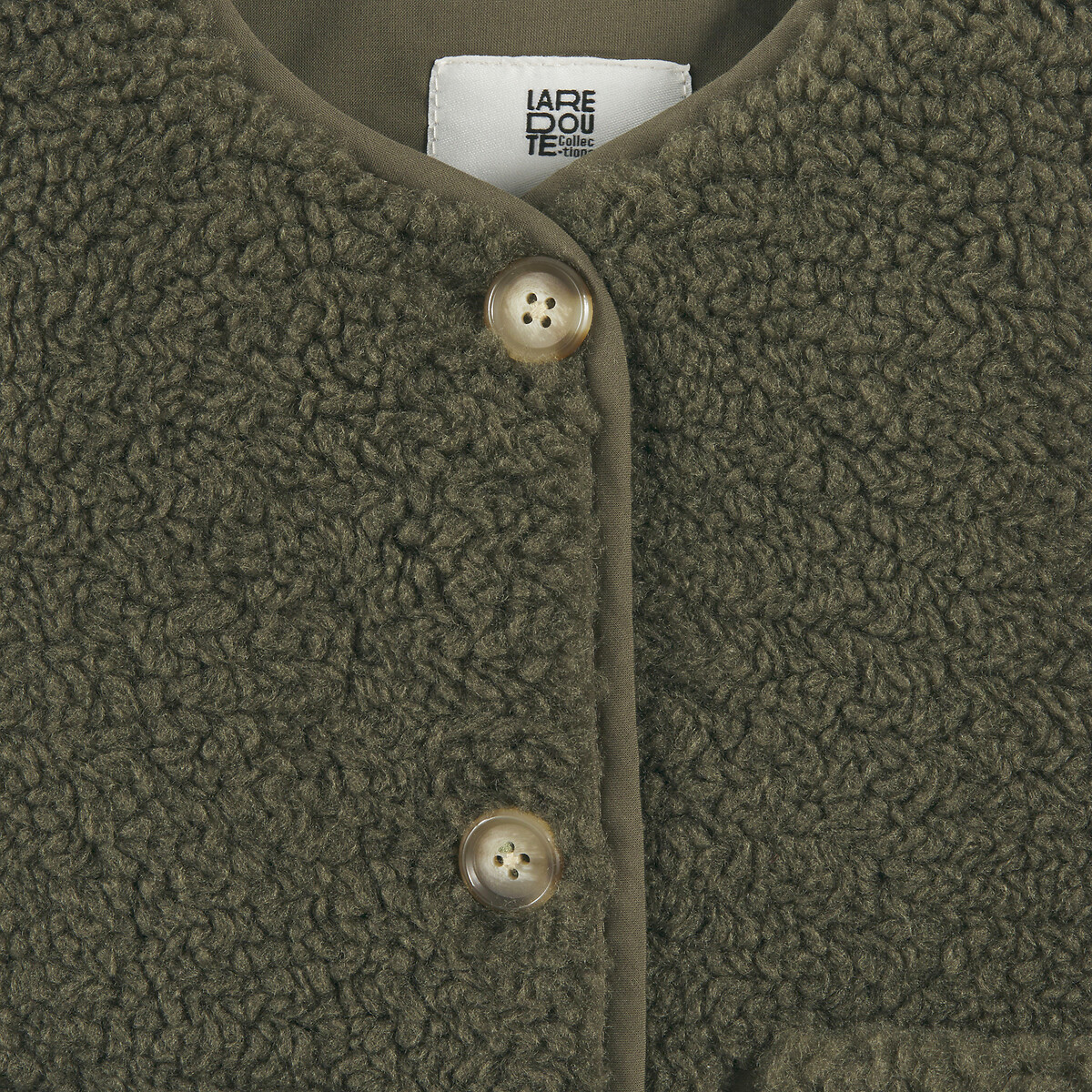 COLEÇÕES LA REDOUTE<br>Cardigã sherpa sem mangas