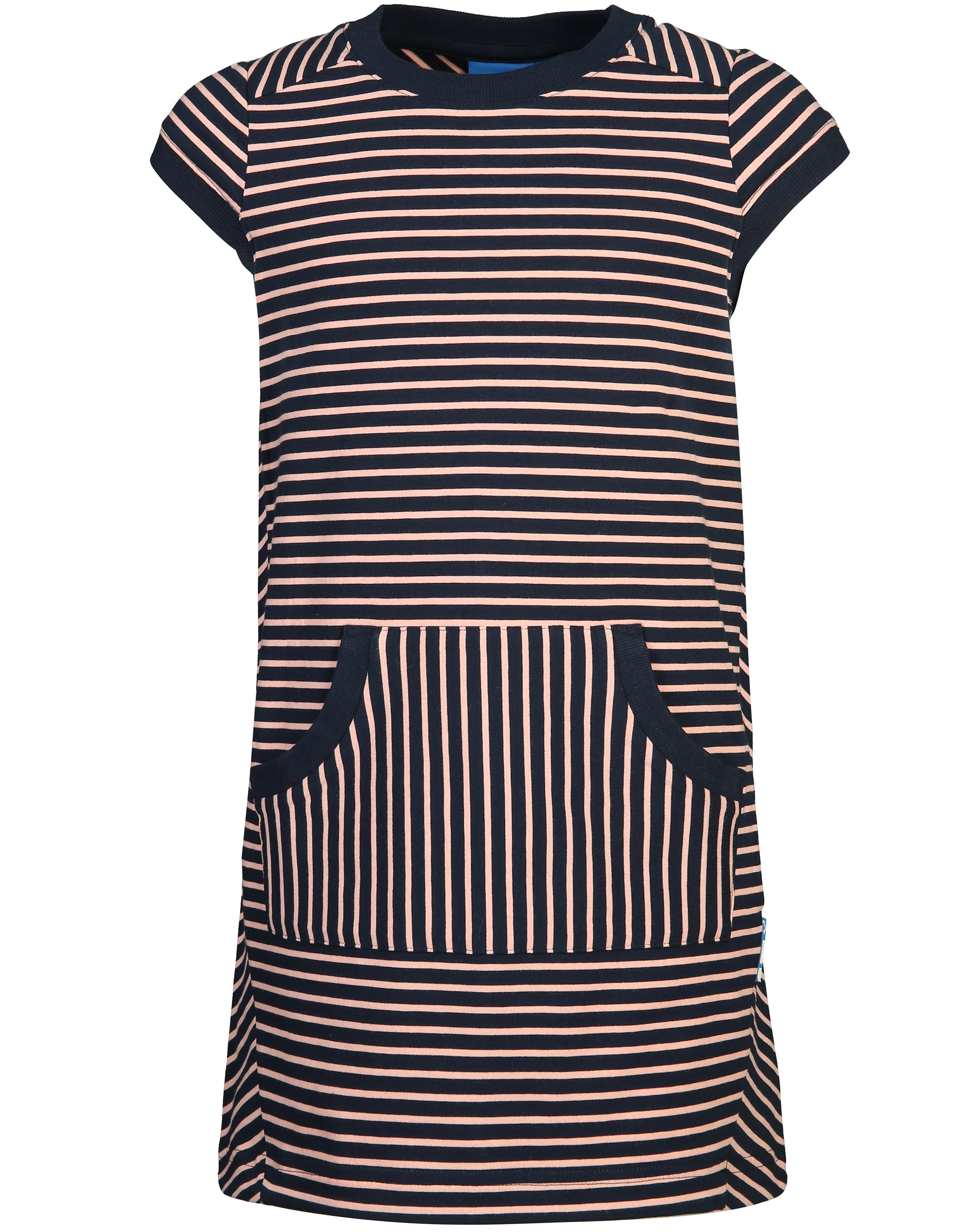 Kurzarm-Kleid KEIDAS gestreift in navy