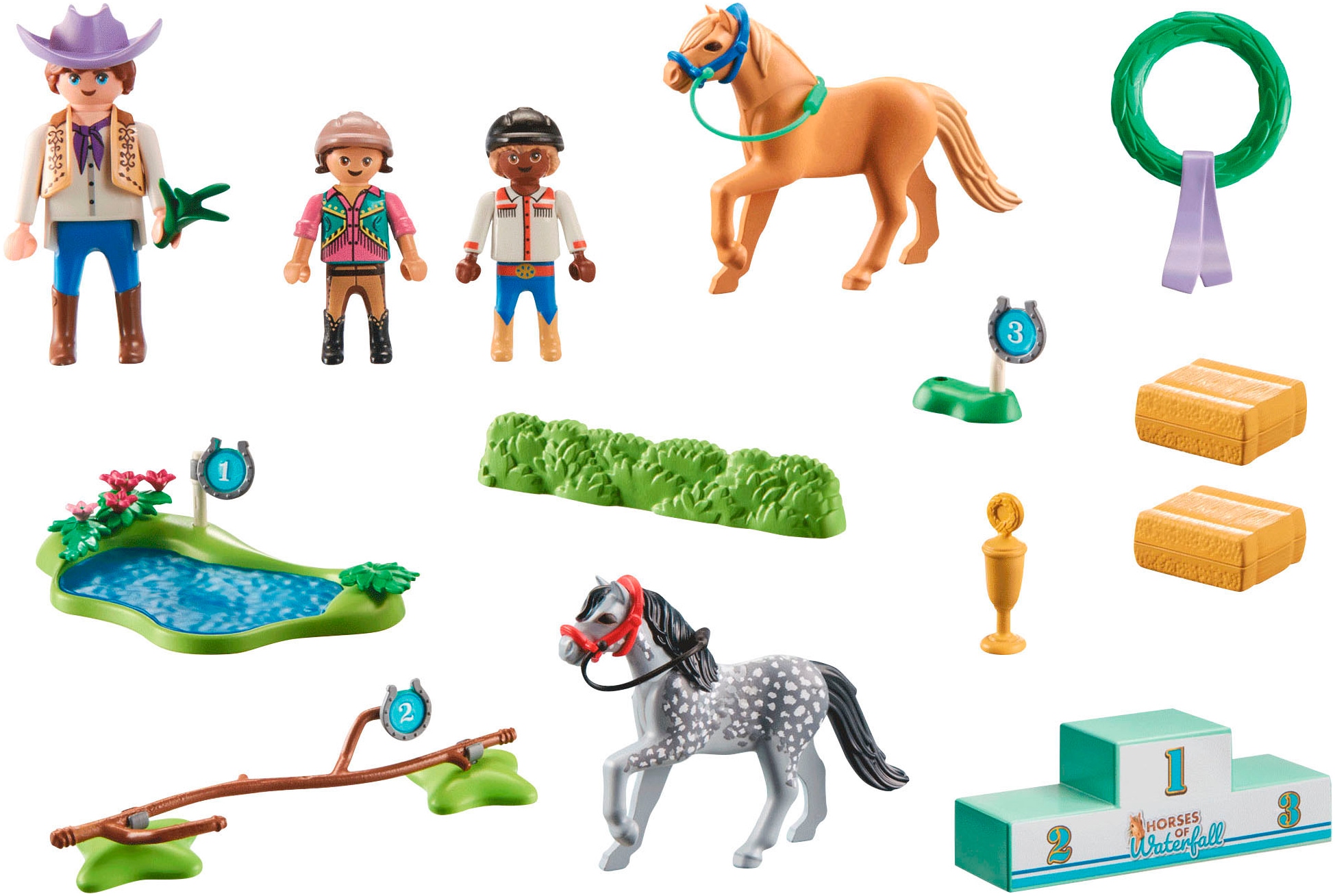 Playmobil® Konstruktions-Spielset »Ponyturnier (71495), Horses of Waterfall« Made in Europe