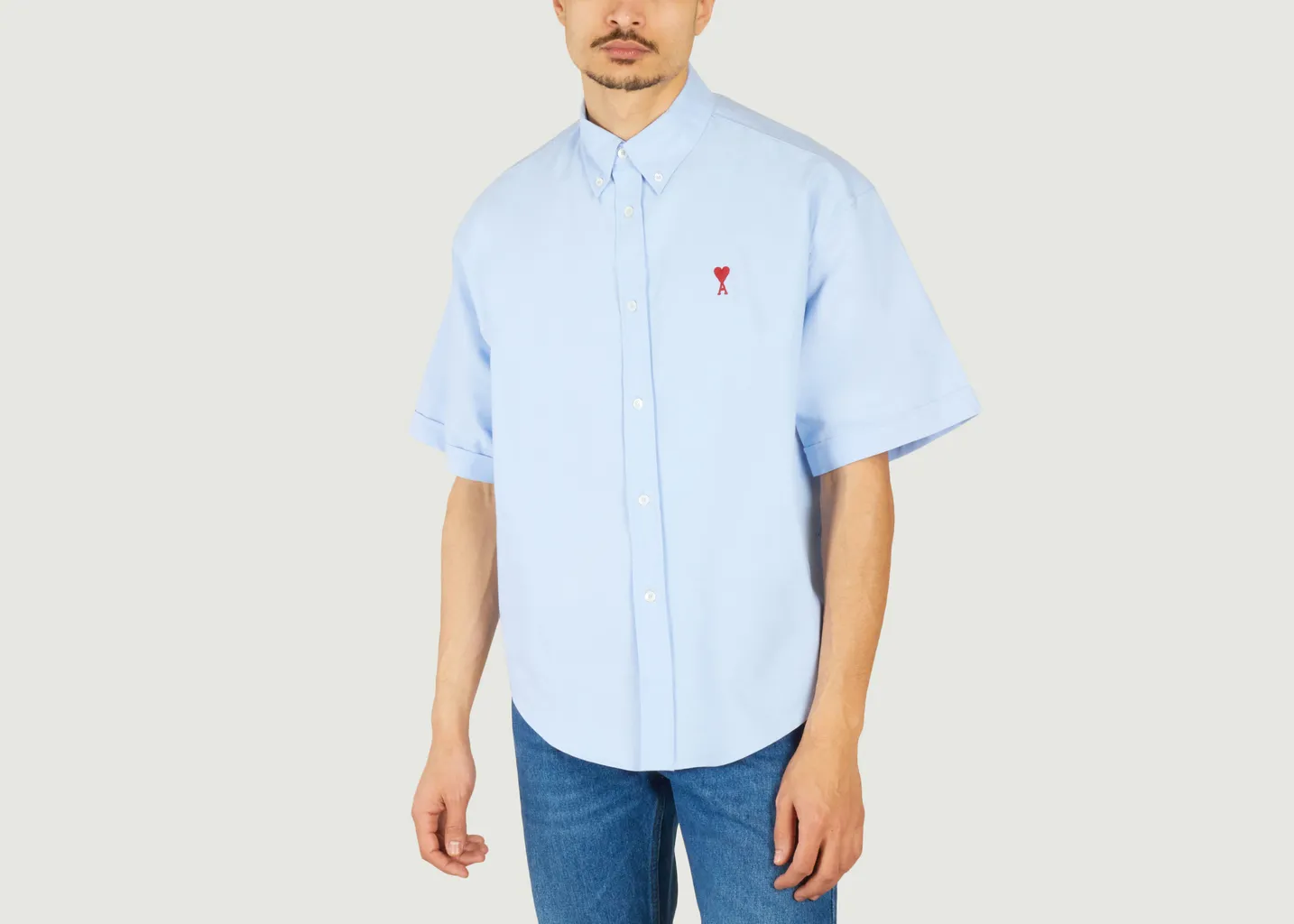 Chemise Coupe Boxy Manches Courtes AMI Paris