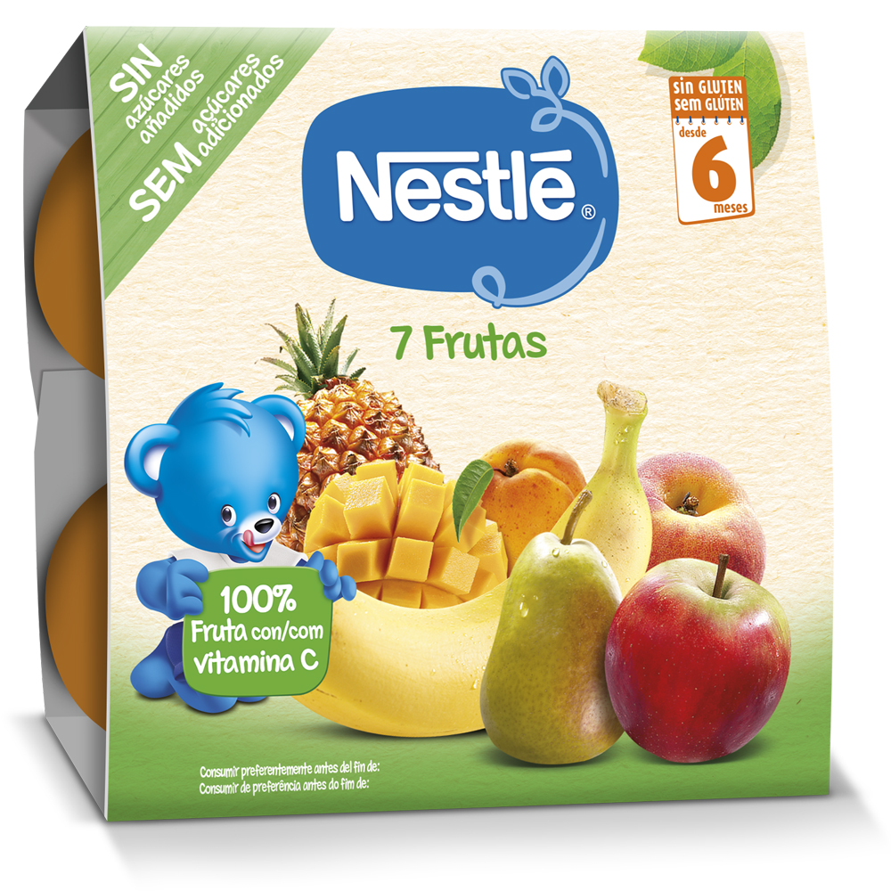 PURÉ NESTLÉ 7 FRUTOS 4X100G
