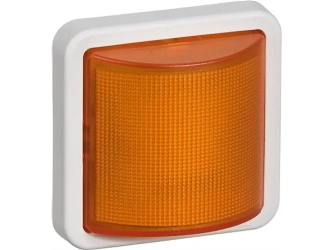 LAURITZ KNUDSEN Opus® 74 signallampe LED 230V, konstant/blink gul.