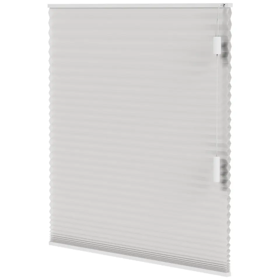 Fenstr plisségordijn Boston dubbel 25mm lichtdoorlatend - off-white (10716)