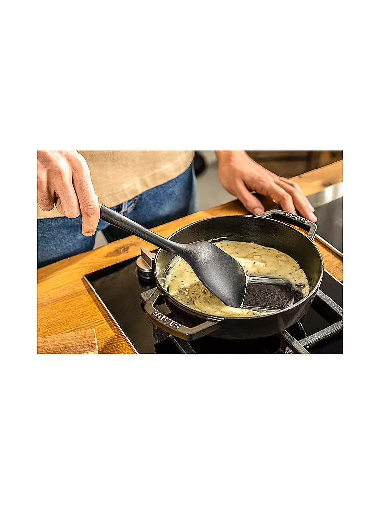 STAUB Wokwender 31cm Akazie / Silikon braun