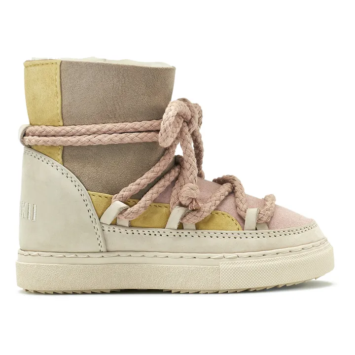Inuikii Boots Fourrées Patchwork | Jaune