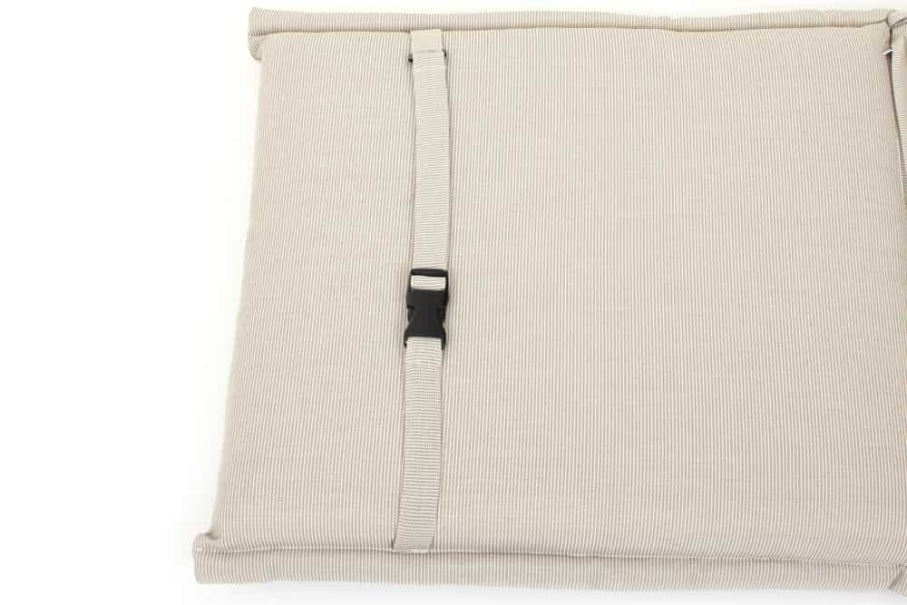 Outdoor Kissen ROG 46x97cm beige Sitzkissen Polster-Auflage für Niedriglehner
