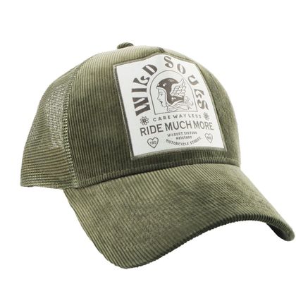 Casquette Helstons WILD TRUCKER - Vert