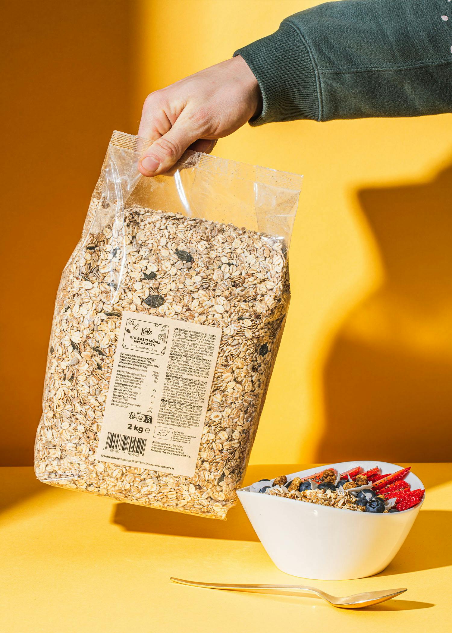 Bio Basis Müsli mit Saaten 2 kg