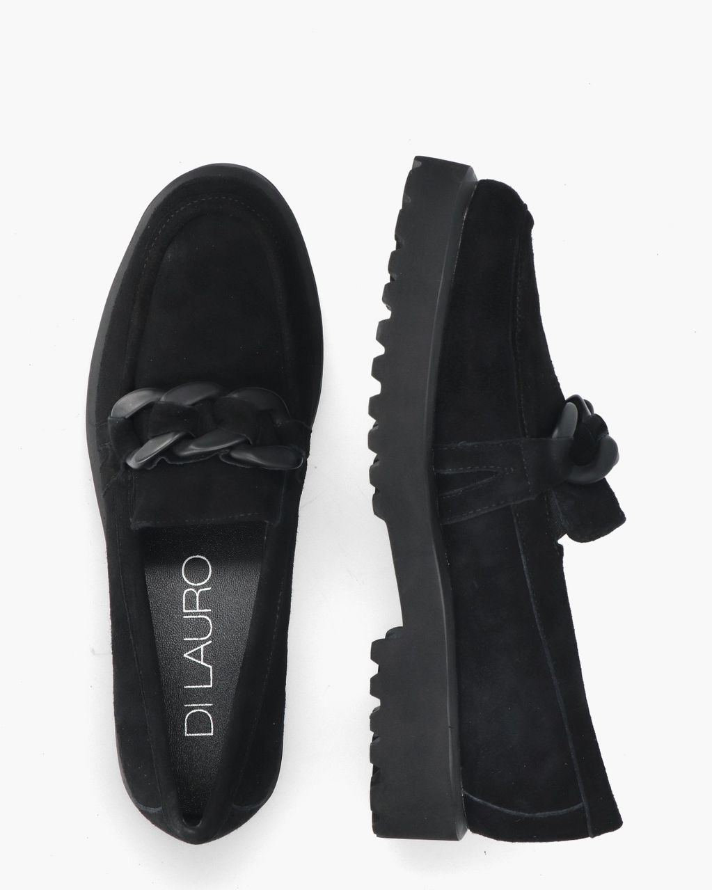 Di Lauro Celestina Zwart Damesloafers