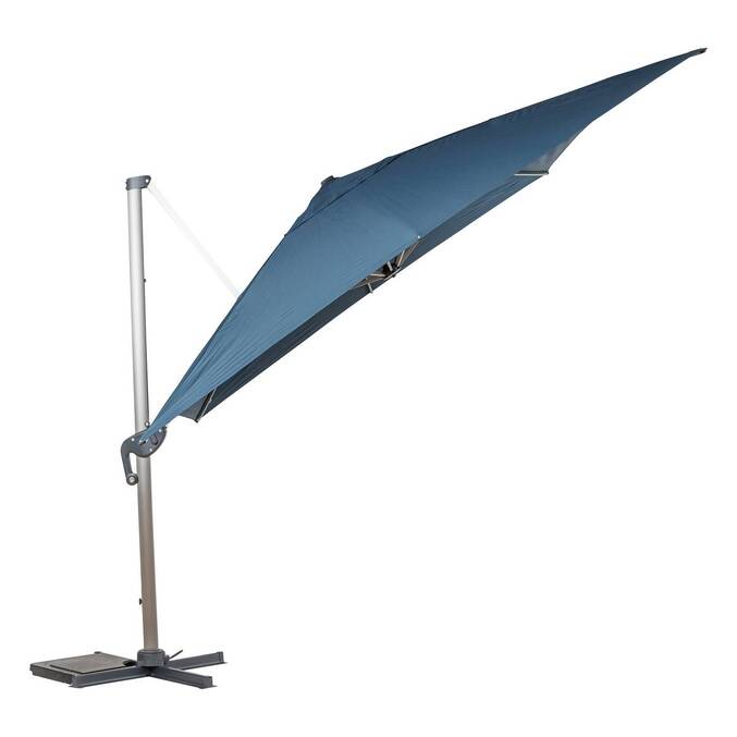 Parasol déporté rectangulaire ÉQUADOR Pétrole