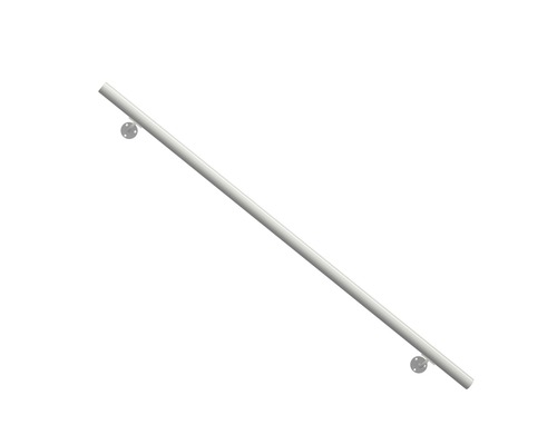 Pertura Melia leuningset, aluminium, wit, L: 1500 mm, Ø 40 mm