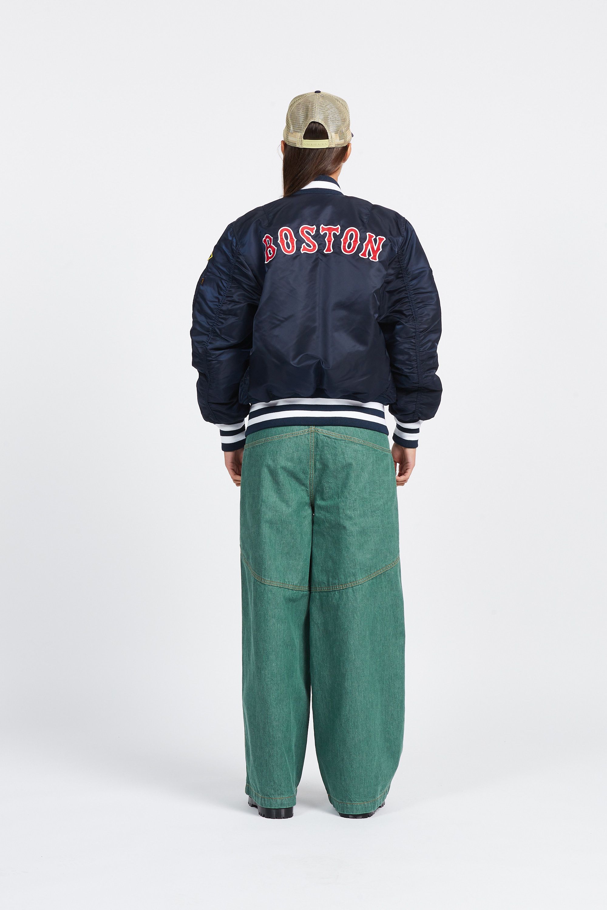 NEW ERA Bomber MA-1M  BOSTON RED Bleu