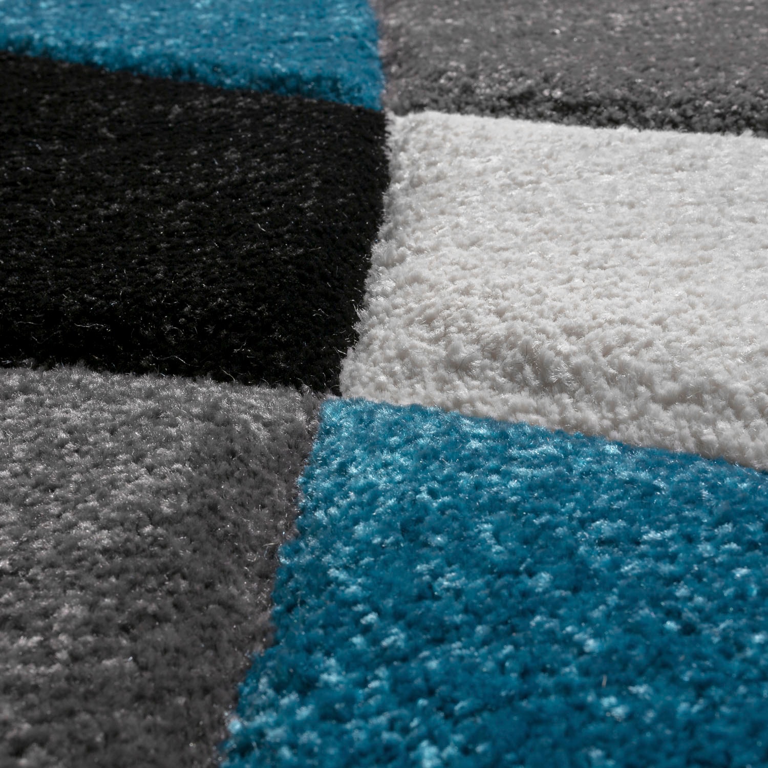 Paco Home Teppich »Diamond 664« rechteckig 18 mm Höhe 3D-Design, Kurzflor, 3D-Design, modernes geometrisches Muster