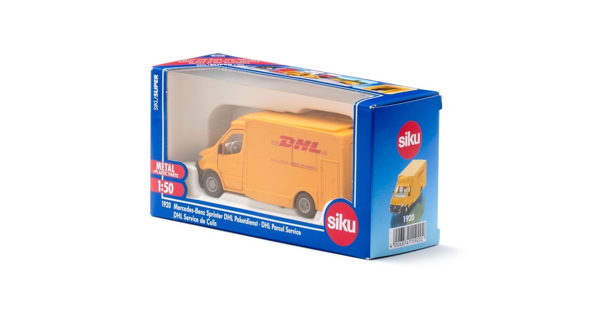 SIKUSuper - Mercedes-Benz Sprinter DHL koerierdienst Modelvoertuig  (Schaal 1:50)
