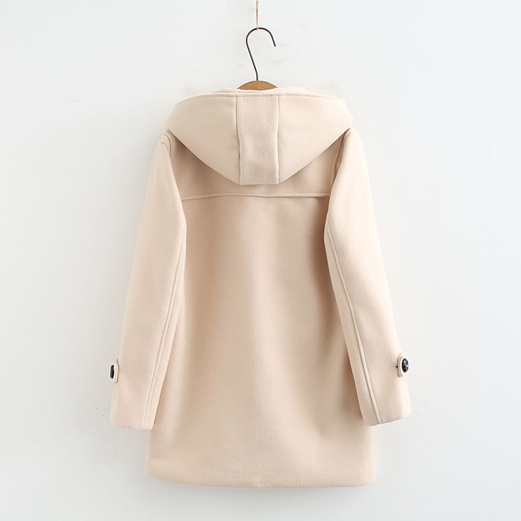 Suzette - Duffelcoat met capuchon en knopen