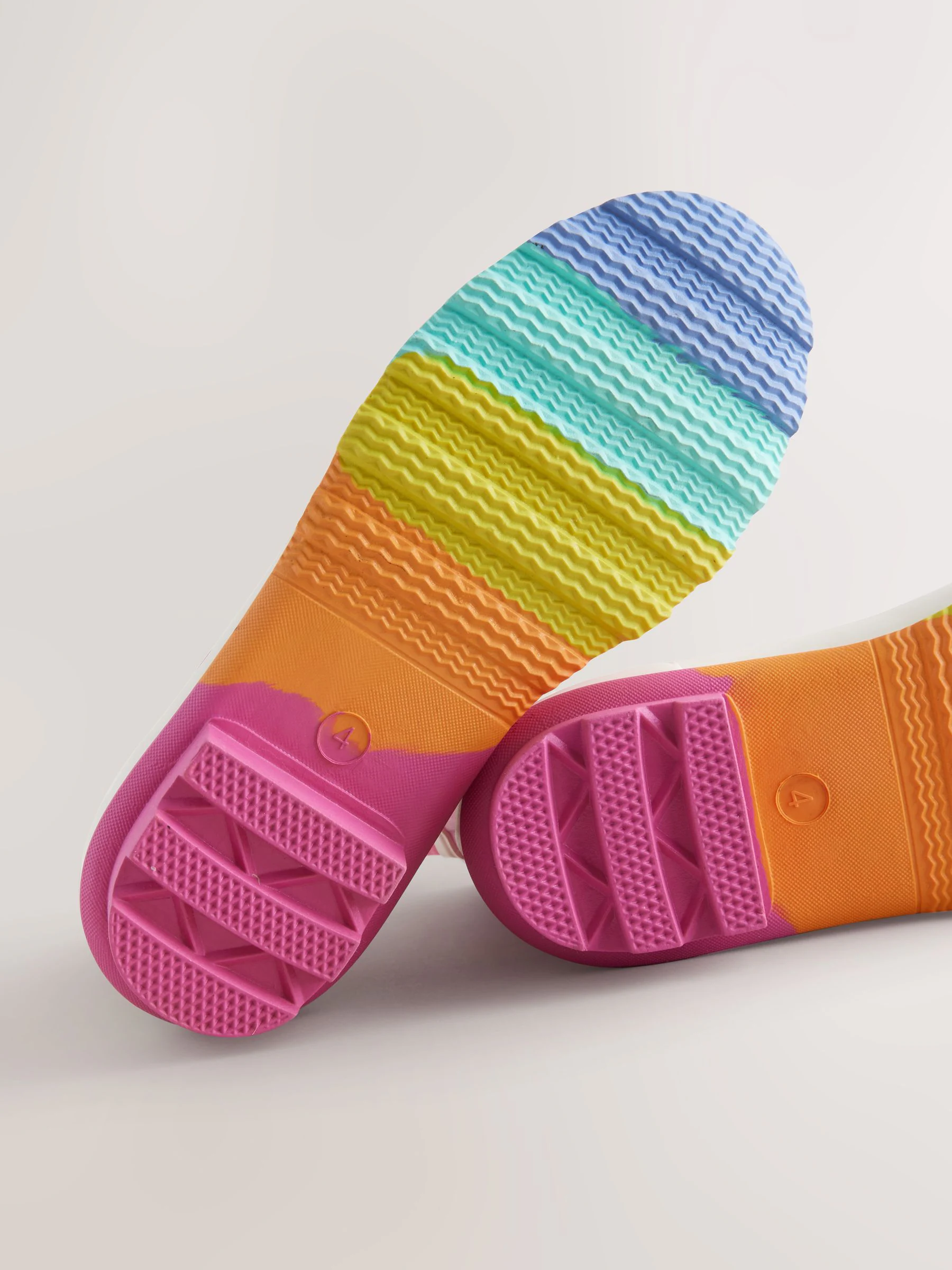 Roze - Little Bird by Jools Oliver regenlaarzen met regenboog voor volwassenen