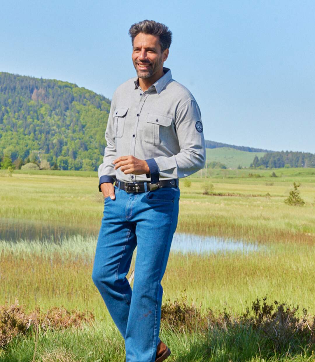 Chemise en Coton à Rayures Fantaisie