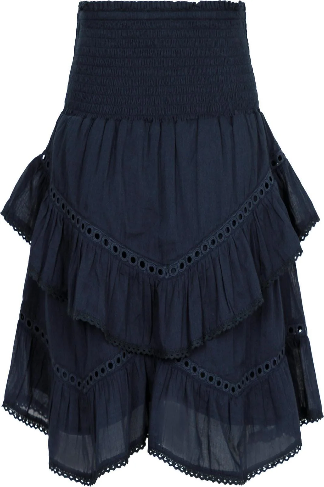 Neo Noir Ricki S Voile Skirt navy