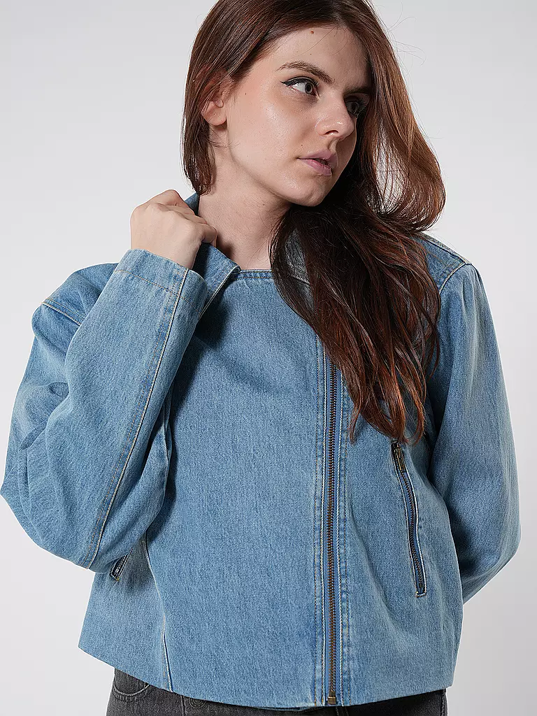 DESIGNERS REMIX Jeansjacke MILES BIKER blau