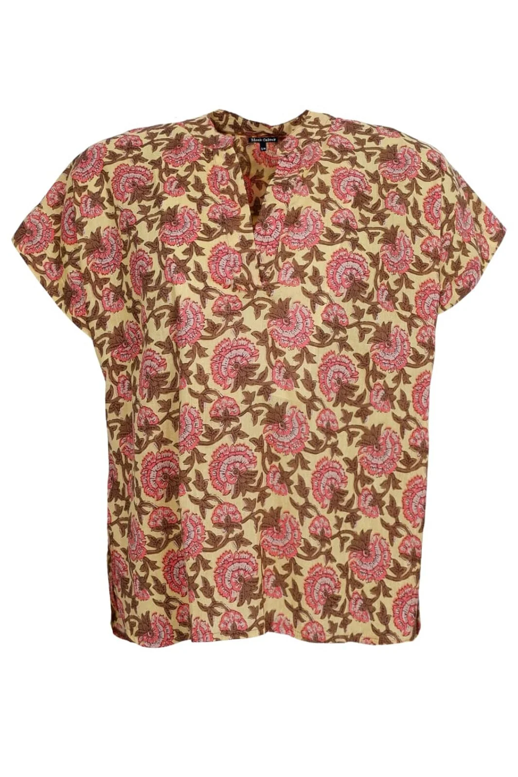 Black Colour Bcflora S/S Blouse 39814