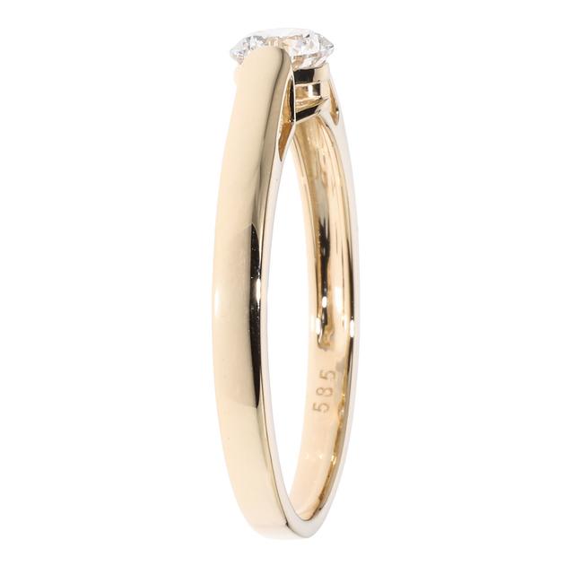 Brillant-Ring, 0,50 ct., SI, Zertifikat, Gold 585