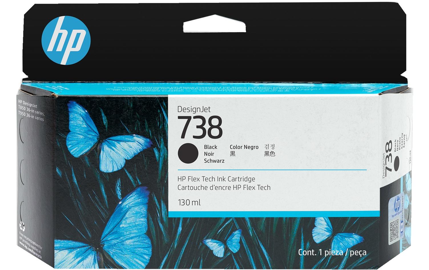 Tinte Nr. 738 (498N4A) Black<br>Druckerpatrone, Schwarz
