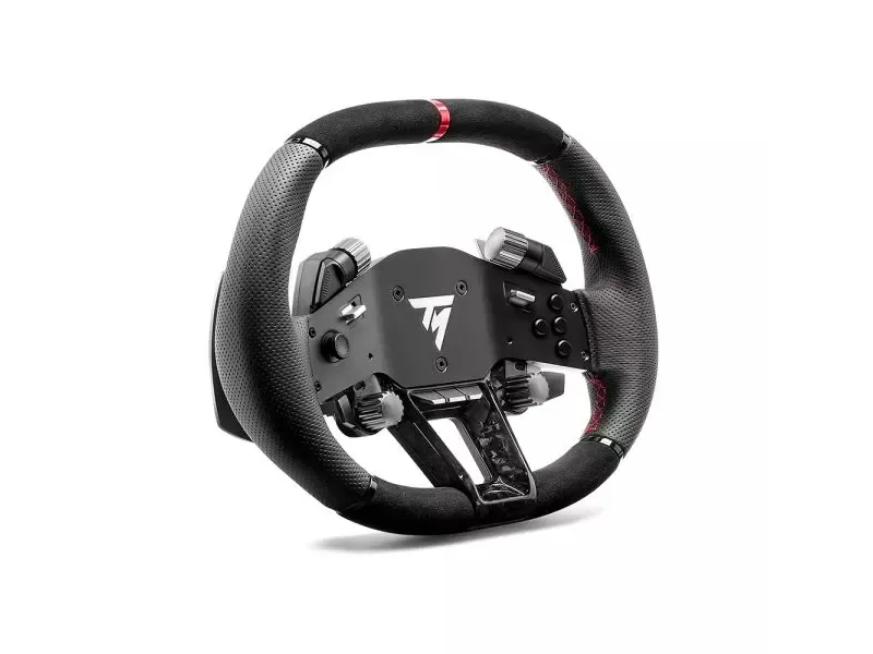 Thrustmaster Hypercar Wheel Add-On, Rat, PC, PlayStation 4, PlayStation 5, Xbox, Xbox One, Sort, Sølv, Alcantara, Læder, Thrustmaster T818, T598, Windows 10, Windows 11