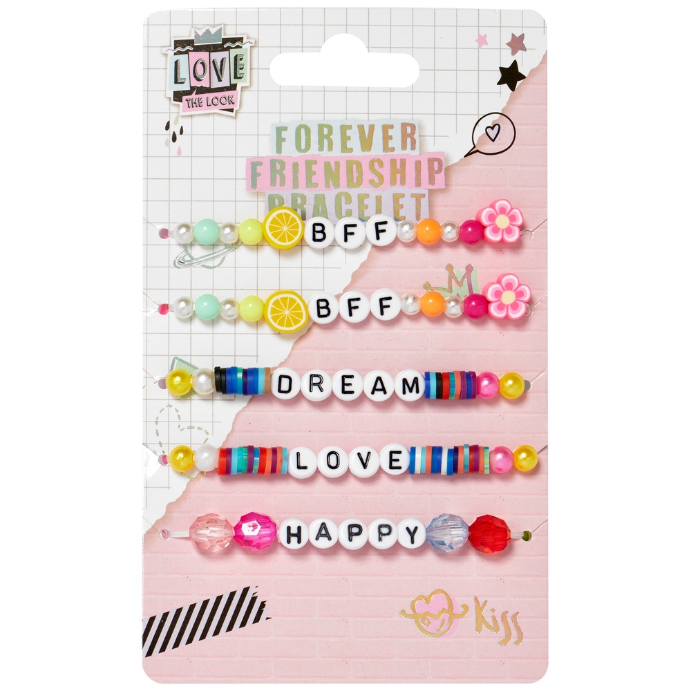 Freundschaftsarmbänder „Love the Look“ (5er-Pack)