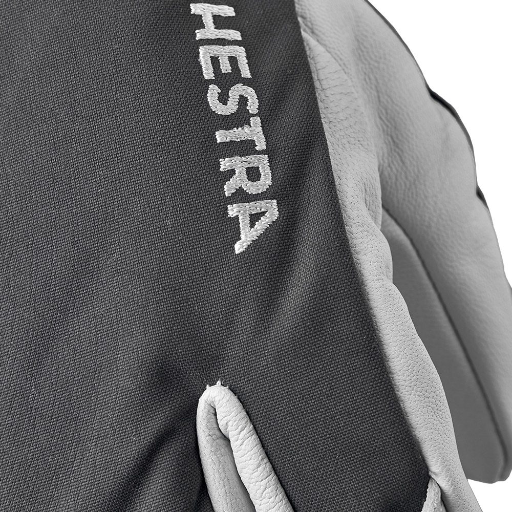 Hestra Army Leather Heli 3-Finger Skihandschuhe grau