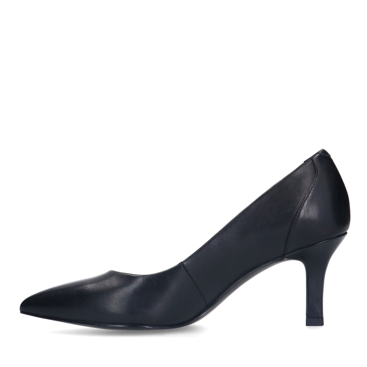 Zwarte leren klassieke pumps