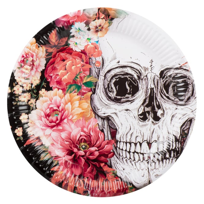 10 Teller - Day of the Dead - Ø = ca. 23 cm